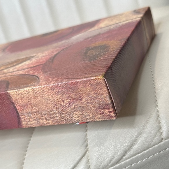 Floral Canvas Wall Art Mauve & Golden NWOT Hanging Wall Art - Picture 10 of 16